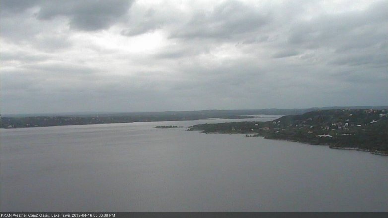 Lake Travis webcam, April 16, 2019 4:35 PM CT
