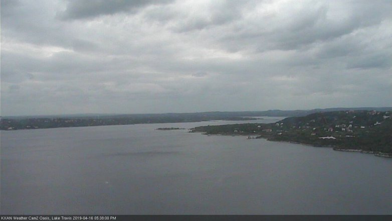 Lake Travis webcam, April 16, 2019 4:40 PM CT