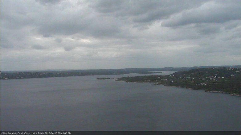 Lake Travis webcam, April 16, 2019 4:45 PM CT