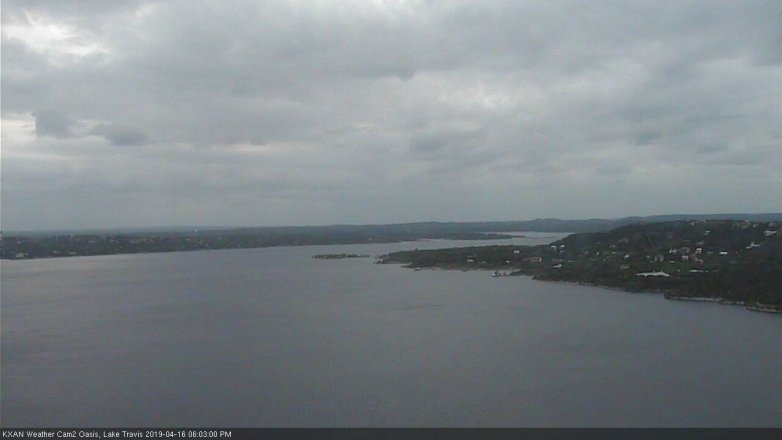 Lake Travis webcam, April 16, 2019 5:05 PM CT