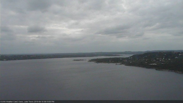 Lake Travis webcam, April 16, 2019 5:20 PM CT