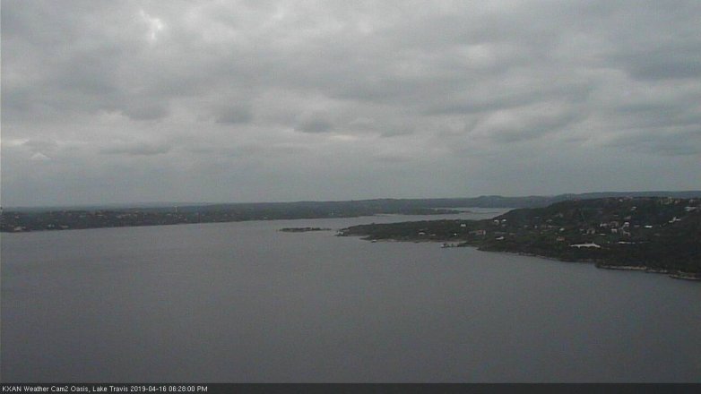 Lake Travis webcam, April 16, 2019 5:30 PM CT