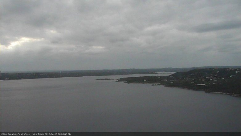 Lake Travis webcam, April 16, 2019 5:35 PM CT
