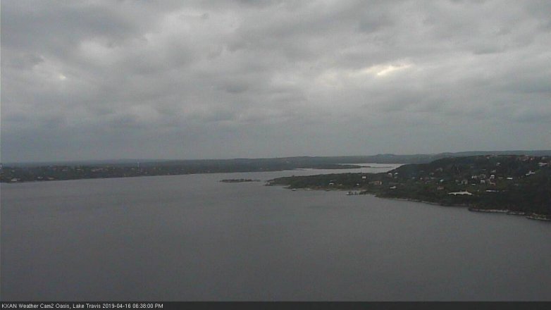 Lake Travis webcam, April 16, 2019 5:40 PM CT
