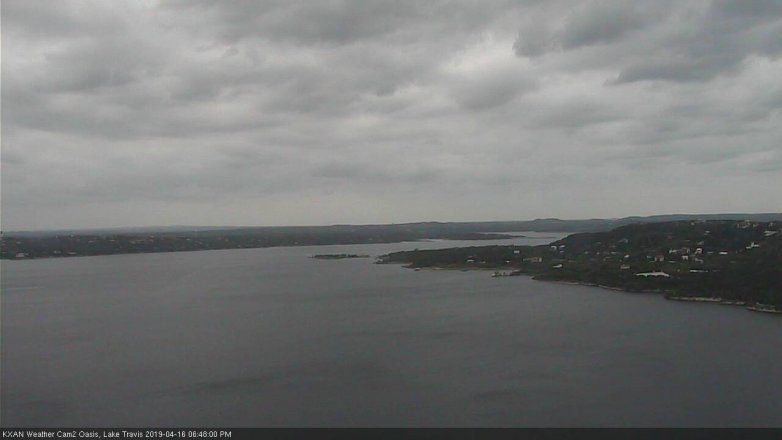 Lake Travis webcam, April 16, 2019 5:50 PM CT