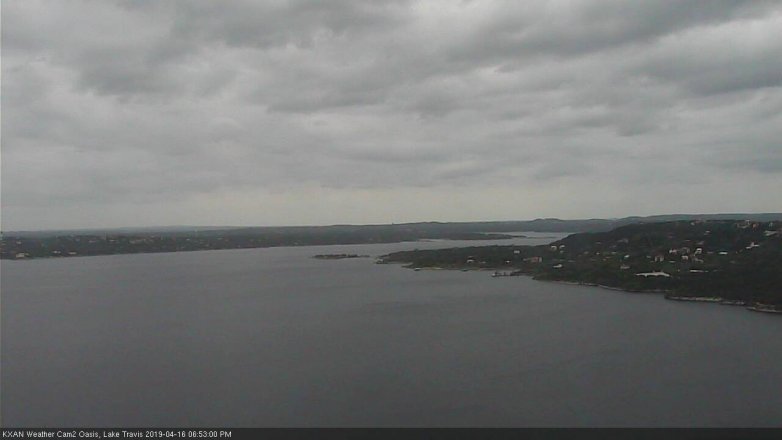 Lake Travis webcam, April 16, 2019 5:55 PM CT