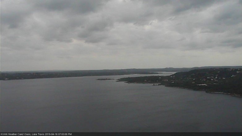 Lake Travis webcam, April 16, 2019 6:05 PM CT