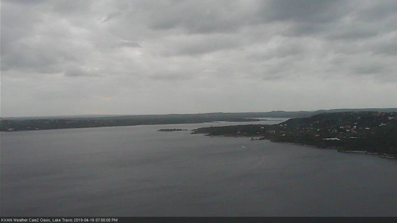 Lake Travis webcam, April 16, 2019 6:10 PM CT