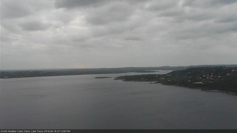 Lake Travis webcam, April 16, 2019 6:15 PM CT