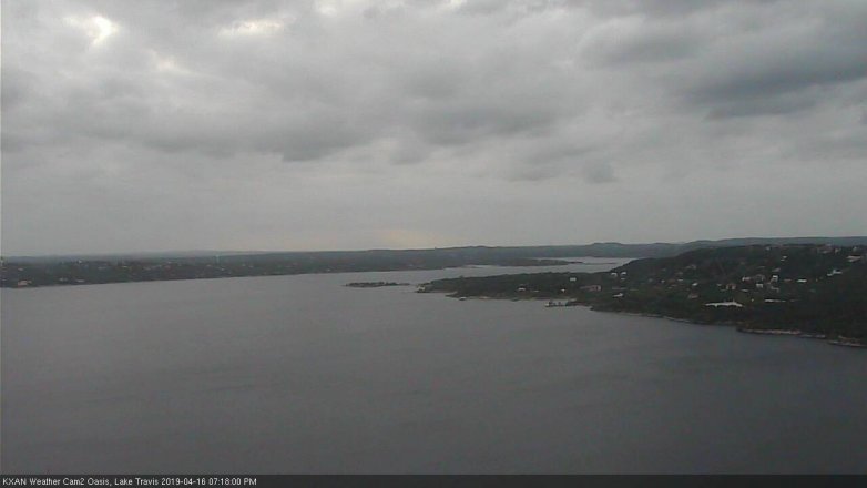 Lake Travis webcam, April 16, 2019 6:20 PM CT