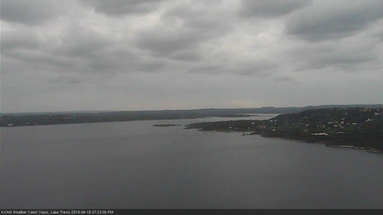 Lake Travis webcam, April 16, 2019 6:25 PM CT