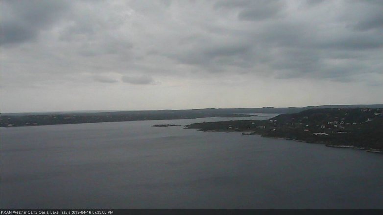 Lake Travis webcam, April 16, 2019 6:35 PM CT