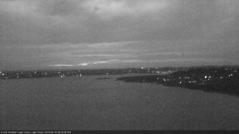 Lake Travis webcam, April 16, 2019 7:30 PM CT