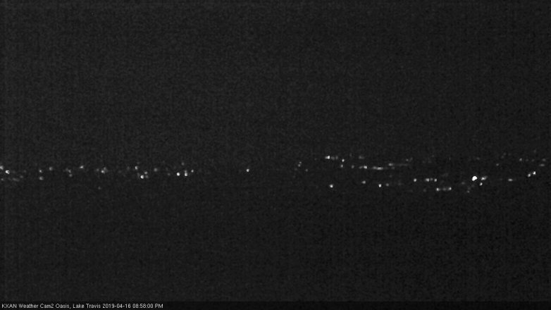 Lake Travis webcam, April 16, 2019 8:00 PM CT