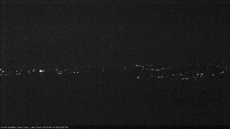 Lake Travis webcam, April 16, 2019 8:45 PM CT