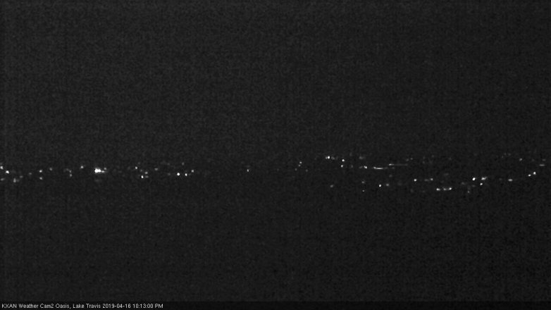 Lake Travis webcam, April 16, 2019 9:15 PM CT