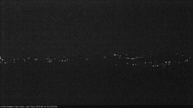 Lake Travis webcam, April 16, 2019 9:25 PM CT