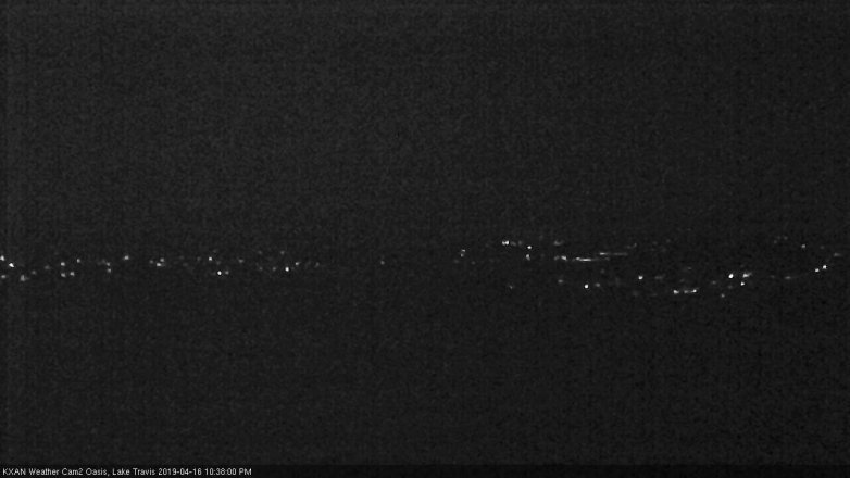 Lake Travis webcam, April 16, 2019 9:40 PM CT