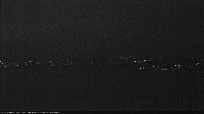 Lake Travis webcam, April 16, 2019 9:50 PM CT