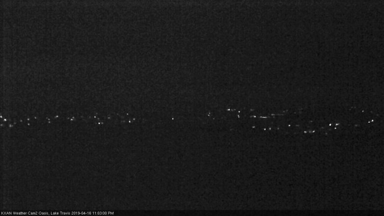 Lake Travis webcam, April 16, 2019 10:05 PM CT