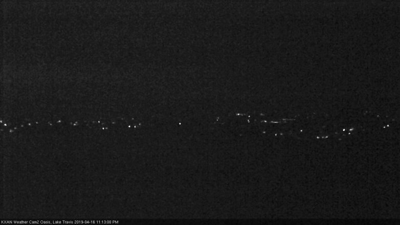 Lake Travis webcam, April 16, 2019 10:15 PM CT