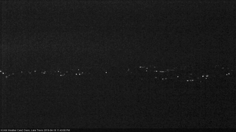 Lake Travis webcam, April 16, 2019 10:45 PM CT