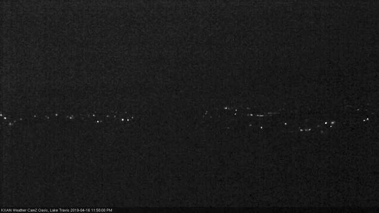 Lake Travis webcam, April 16, 2019 11:00 PM CT