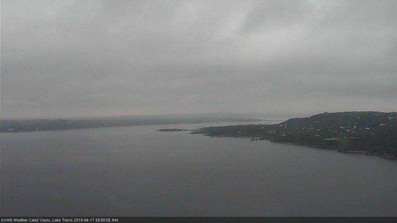Lake Travis webcam, April 17, 2019 9:00 AM CT