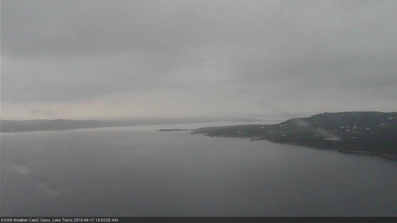 Lake Travis webcam, April 17, 2019 9:05 AM CT