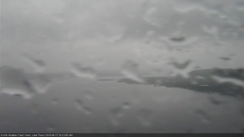 Lake Travis webcam, April 17, 2019 9:15 AM CT