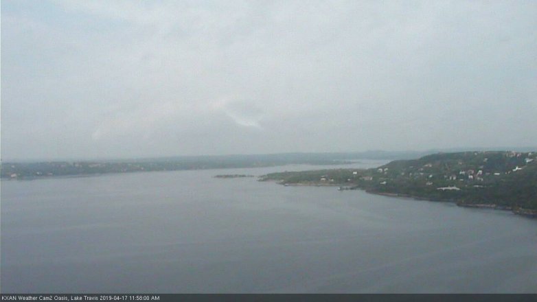 Lake Travis webcam, April 17, 2019 11:00 AM CT