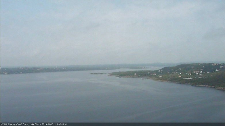 Lake Travis webcam, April 17, 2019 11:05 AM CT