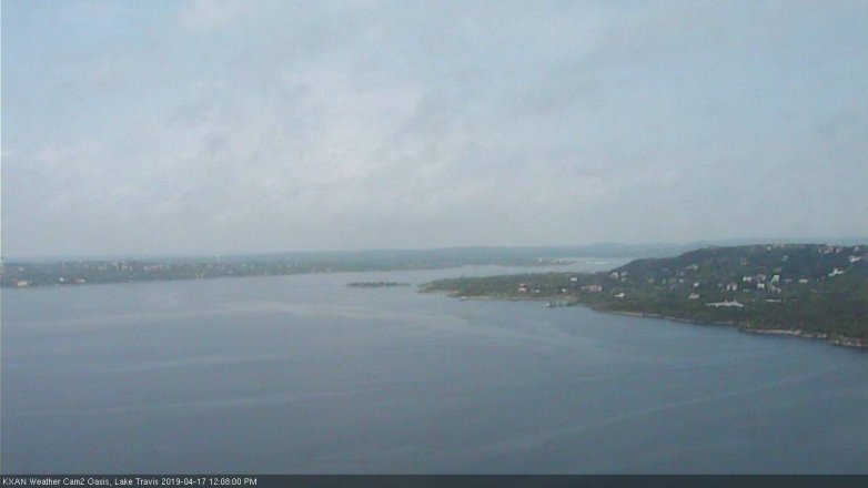 Lake Travis webcam, April 17, 2019 11:10 AM CT