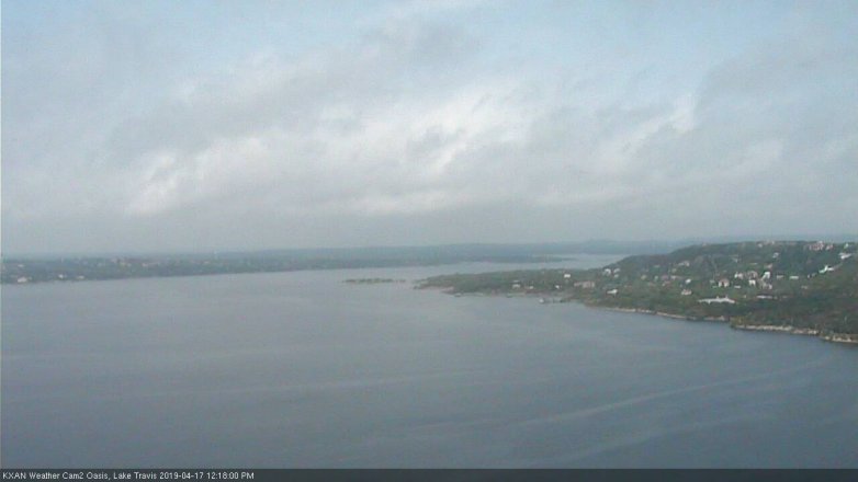 Lake Travis webcam, April 17, 2019 11:20 AM CT