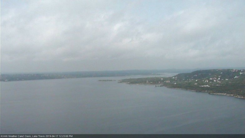 Lake Travis webcam, April 17, 2019 11:25 AM CT