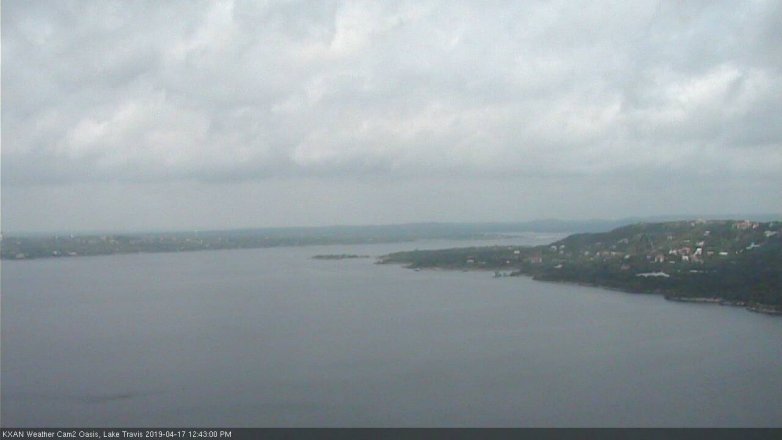Lake Travis webcam, April 17, 2019 11:45 AM CT