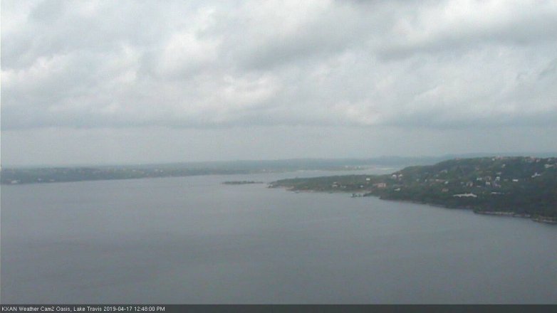 Lake Travis webcam, April 17, 2019 11:50 AM CT