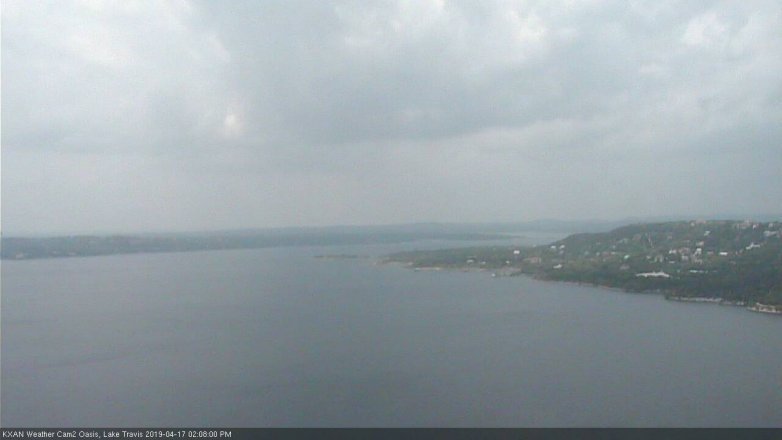 Lake Travis webcam, April 17, 2019 1:10 PM CT
