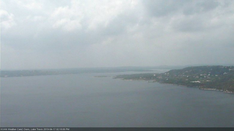 Lake Travis webcam, April 17, 2019 1:20 PM CT