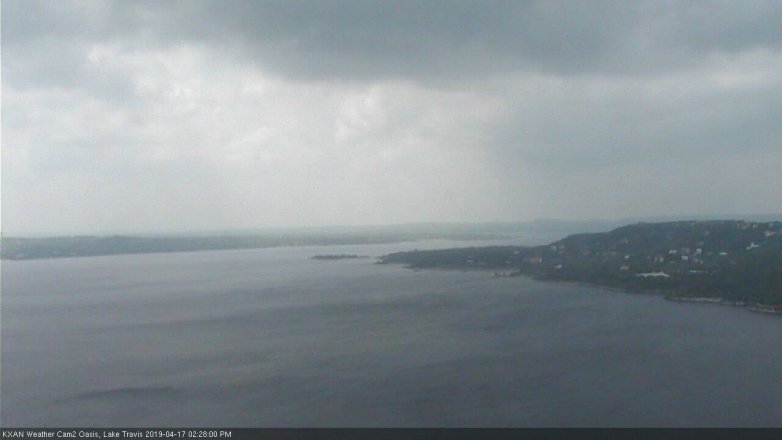 Lake Travis webcam, April 17, 2019 1:30 PM CT