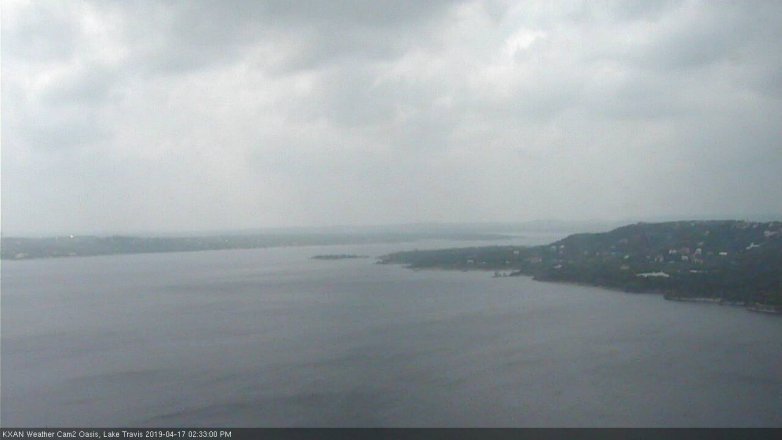 Lake Travis webcam, April 17, 2019 1:35 PM CT