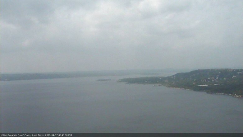Lake Travis webcam, April 17, 2019 1:45 PM CT