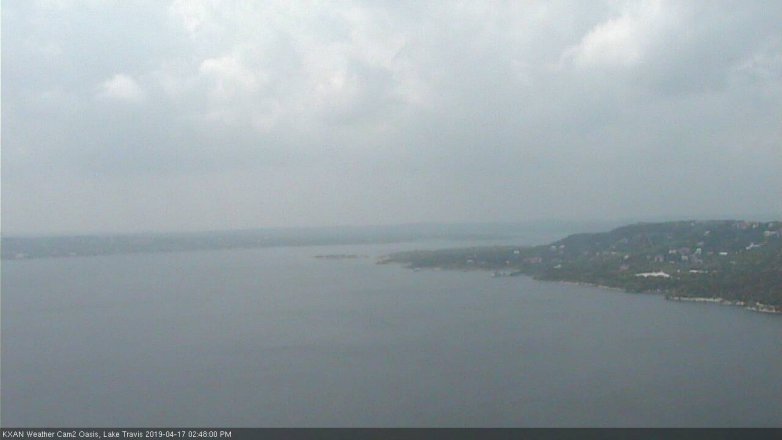 Lake Travis webcam, April 17, 2019 1:50 PM CT