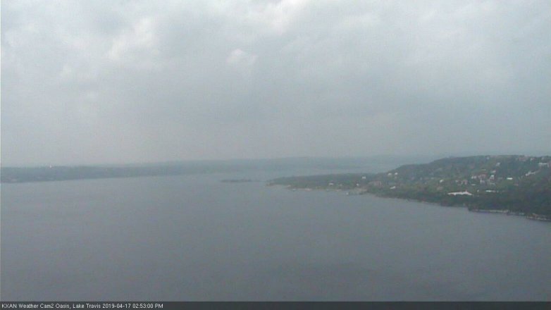 Lake Travis webcam, April 17, 2019 1:55 PM CT