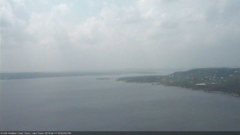 Lake Travis webcam, April 17, 2019 2:05 PM CT