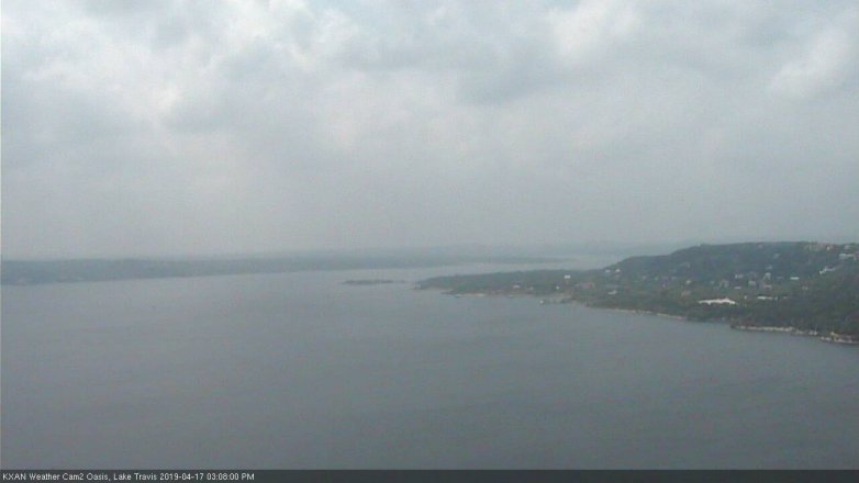 Lake Travis webcam, April 17, 2019 2:10 PM CT
