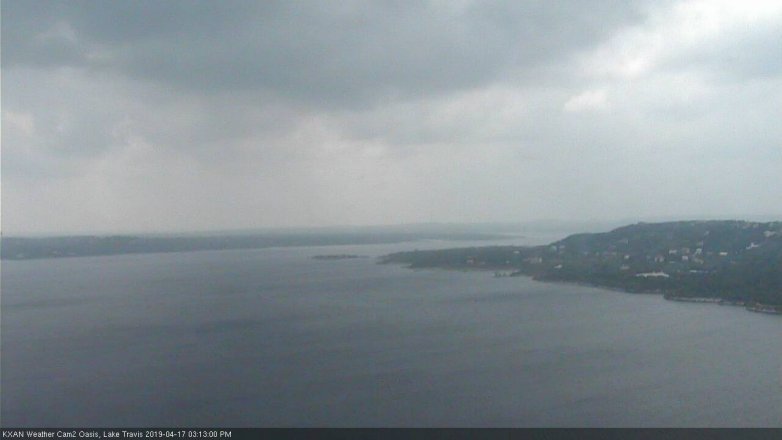 Lake Travis webcam, April 17, 2019 2:15 PM CT