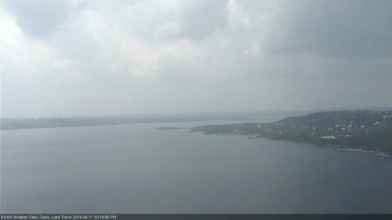 Lake Travis webcam, April 17, 2019 2:20 PM CT