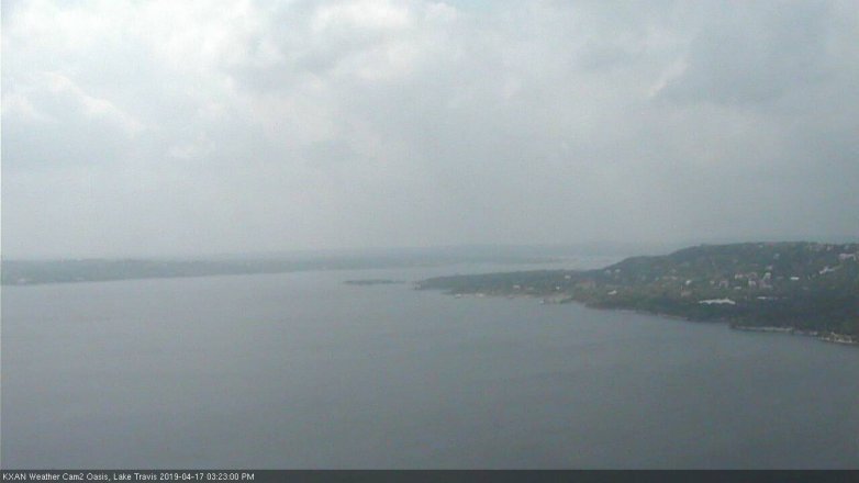 Lake Travis webcam, April 17, 2019 2:25 PM CT