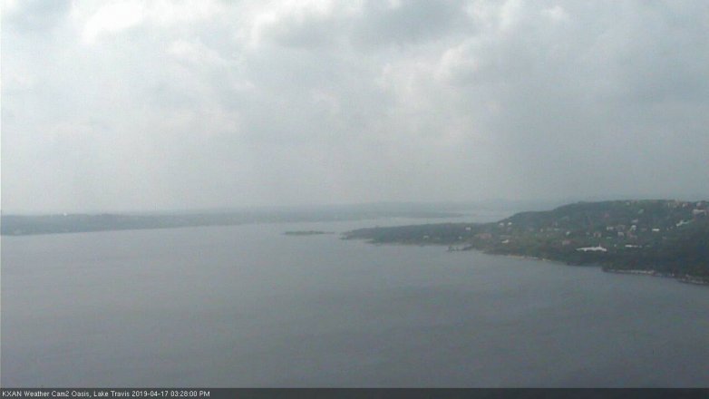 Lake Travis webcam, April 17, 2019 2:30 PM CT